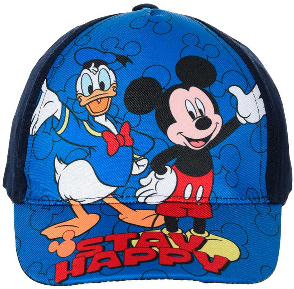 Kepurė Disney Mickey Stay Happy vaikiška beisbolo kepuraitė 52 cm