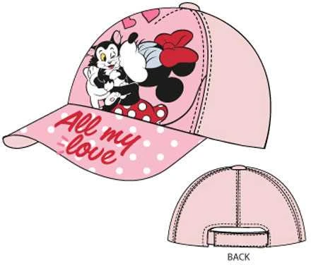 Kepurė Disney Minnie vaikiška beisbolo kepuraitė „All My Love“, 54 cm