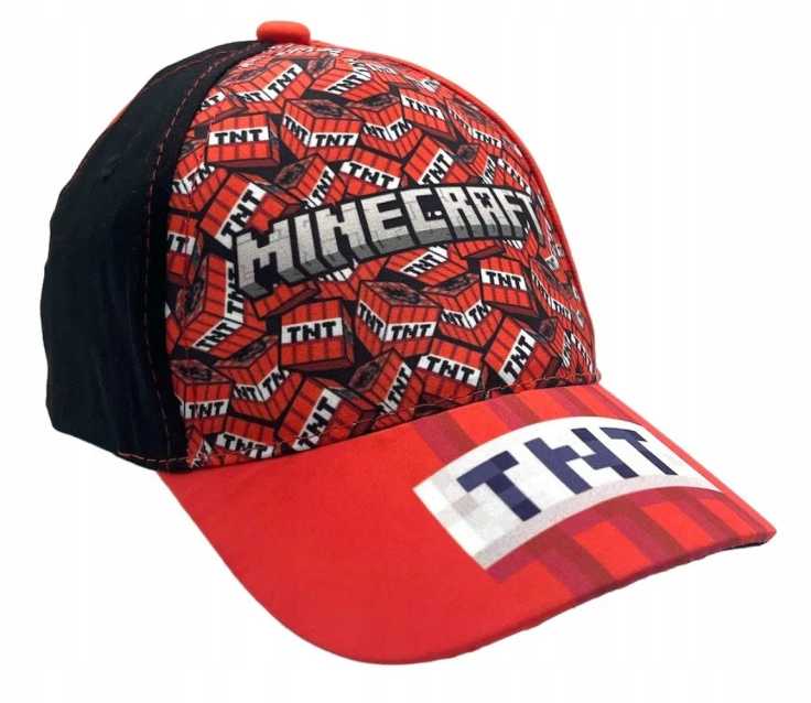 Kepurė Minecraft TNT vaikiška beisbolo kepuraitė 52 cm