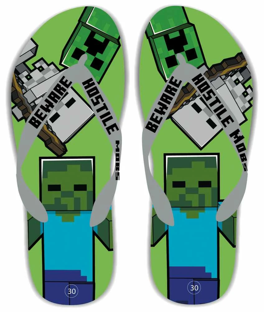 Kepurė „Minecraft“ vaikiškos šlepetės, Šlepetės 29/30