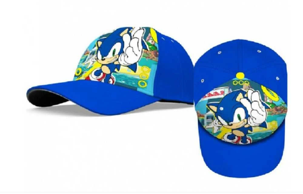 Kepurė Sonic the Hedgehog auksiniai žiedai Sonic the Hedgehog vaikiška beisbolo kepuraitė 52 cm