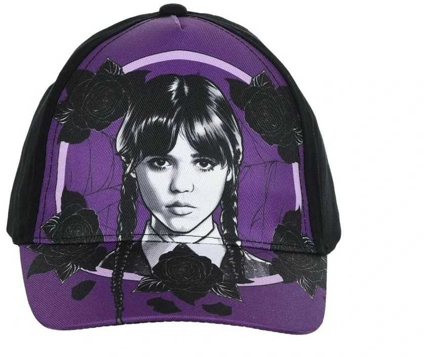 Kepurė Trečiadienio „Dark Vibes“ juoda vaikiška beisbolo kepuraitė 52 cm