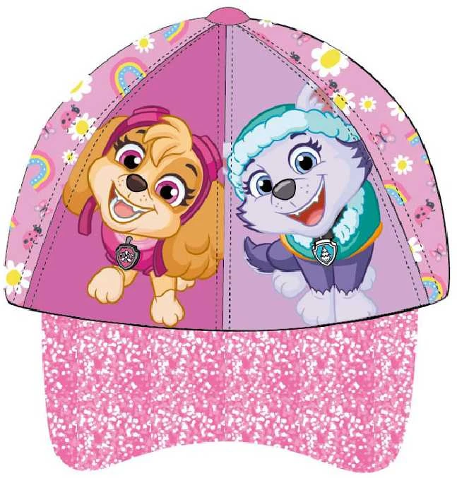 Kepurė Vaikiška beisbolo kepuraitė „Paw Patrol“ su gėlėmis ir vaivorykštėmis, 52 cm