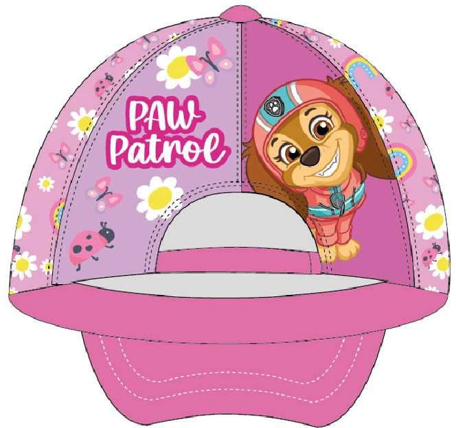 Kepurė Vaikiška beisbolo kepuraitė „Paw Patrol“ su gėlėmis ir vaivorykštėmis, 52 cm