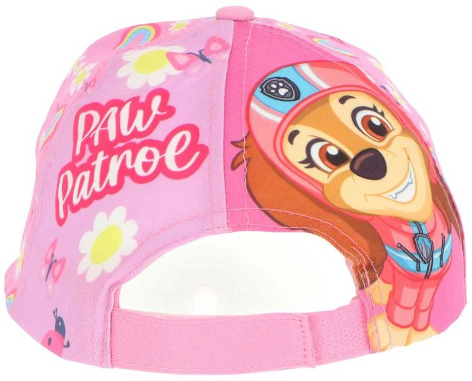 Kepurė Vaikiška beisbolo kepuraitė „Paw Patrol“ su gėlėmis ir vaivorykštėmis, 52 cm