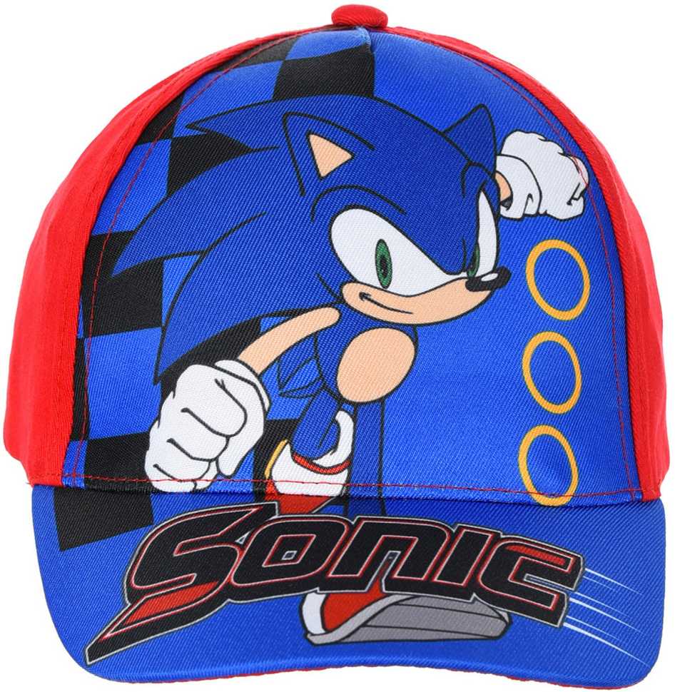 Kepurė Vaikiška beisbolo kepuraitė „Sonic the Hedgehog“ (54 cm) – raudona