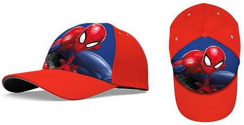 Spiderman Žmogus voras, kepurė su snapeliu, raudona