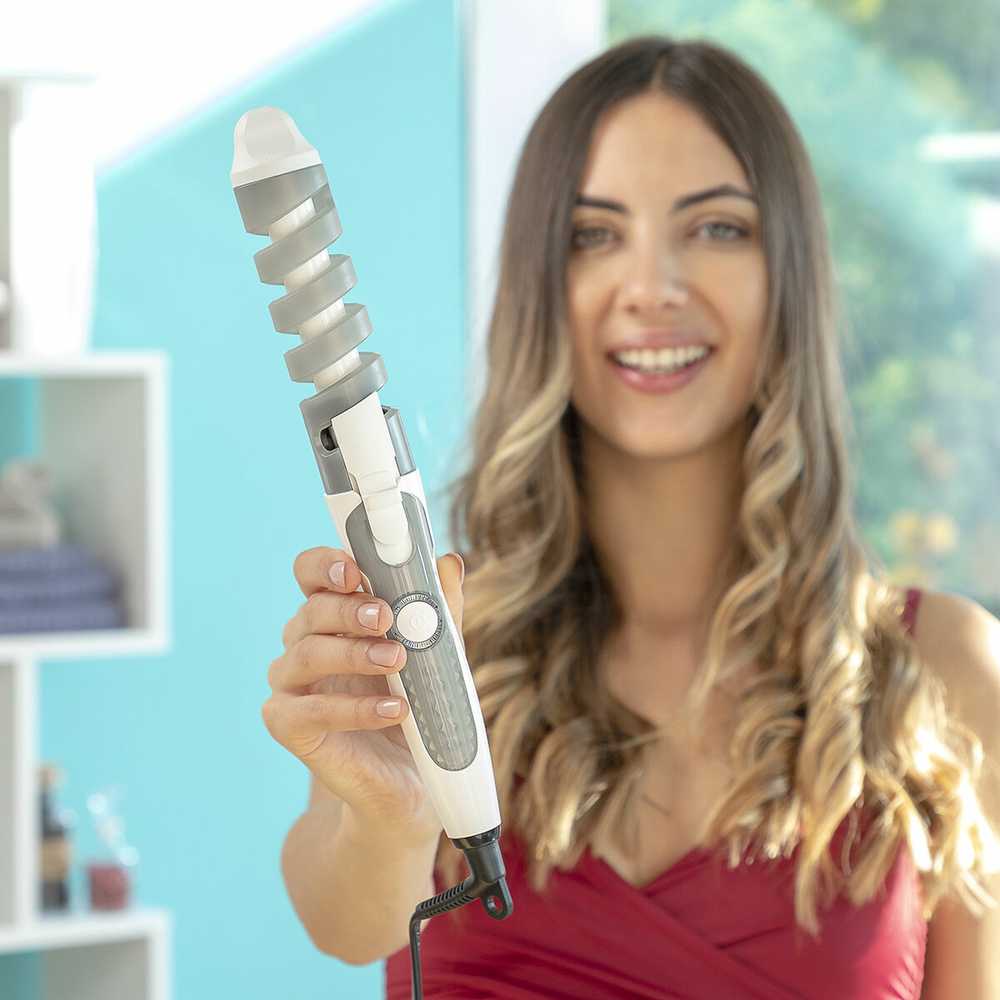 Keraminės spiralinės garbanojimo žnyplės Spihair InnovaGoods