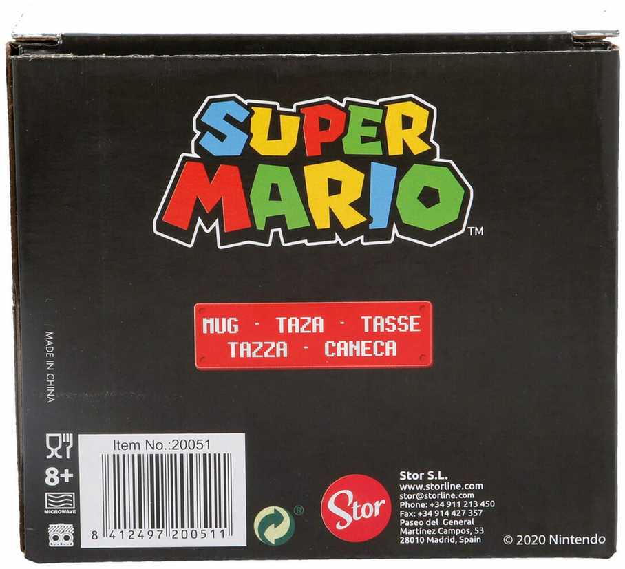 Stor SUPER MARIO NINTENDO KERAMINIS PUODYLIS DOVANŲ LICENCIJA 325ml