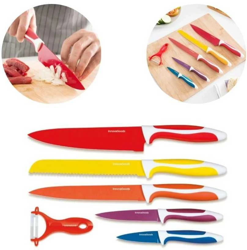 Innovagoods Innova Keraminių peilių ir skustuko rinkinys 6vnt. V0100530
