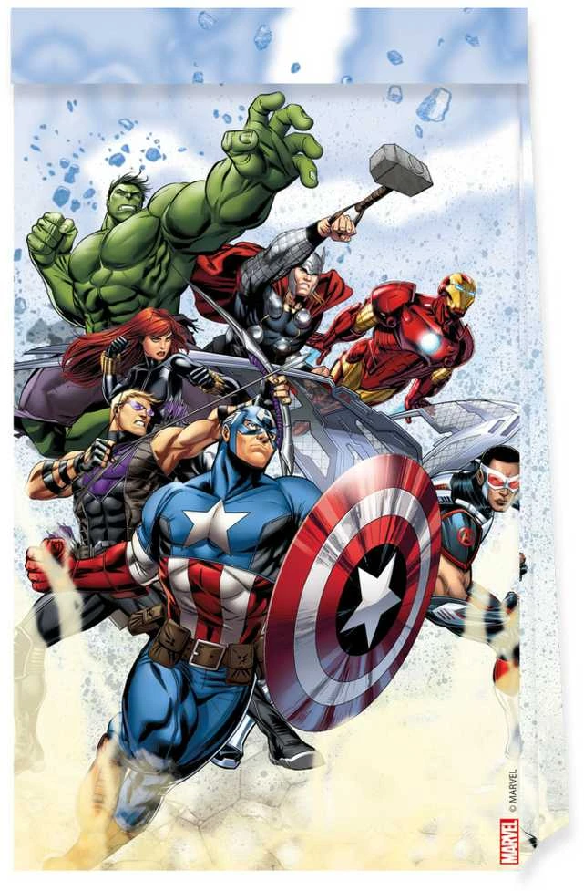 Avengers komandos iliustracija ant maišelio