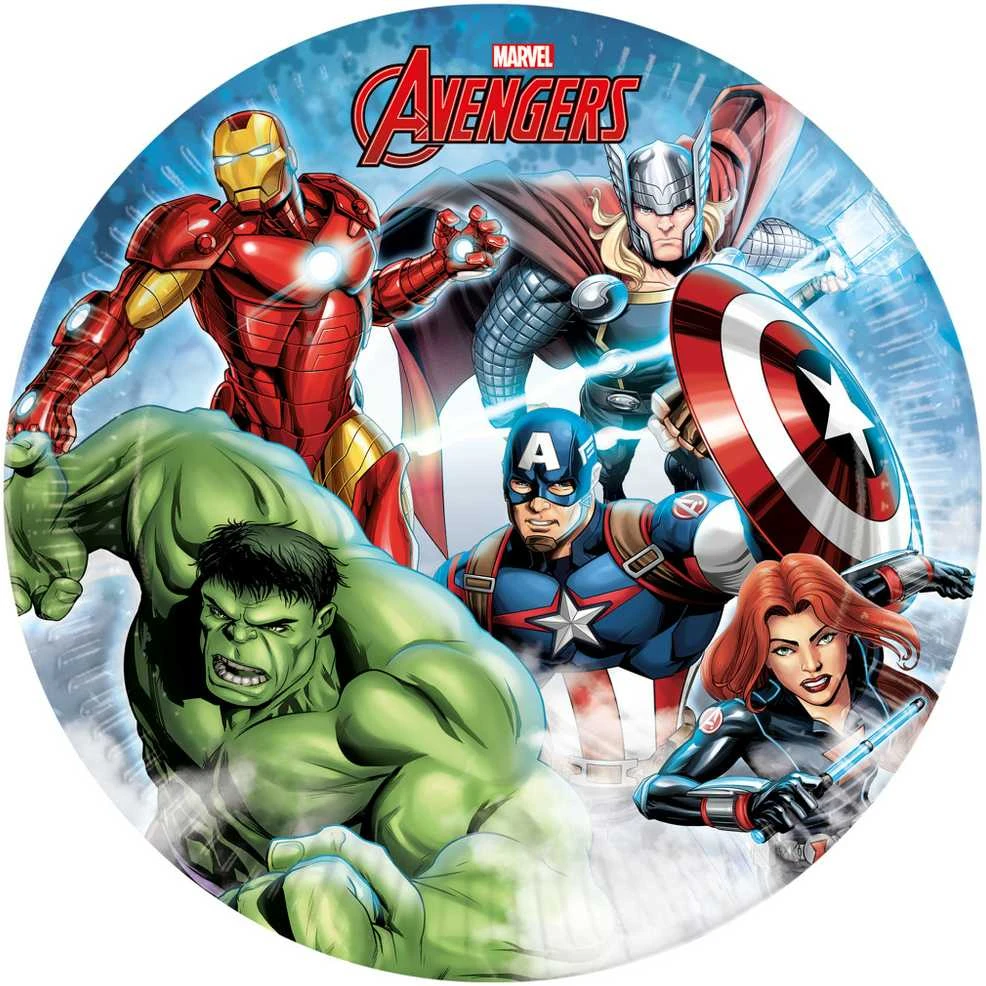 Globos Europe Bv GoDan Avengers Infinity Popierinės lėkštės 23cm 8vnt