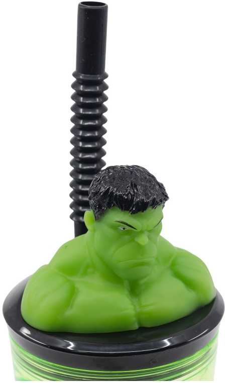 STOR „Avengers Hulk 3D Cup“ su šiaudais 360 ml