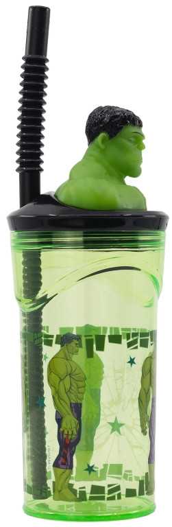 STOR „Avengers Hulk 3D Cup“ su šiaudais 360 ml
