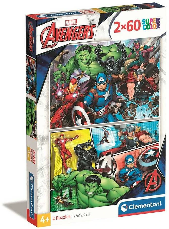 Clementoni Dėlionė 2x60 vnt. - The Avengers (Keršytojai)
