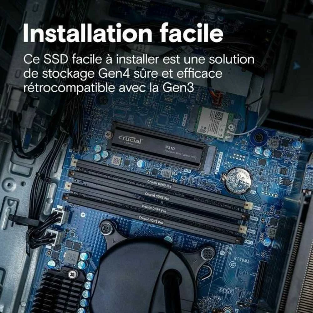 „Crucial P310 M.2 PCIe 4.0 NVMe 2TB“ aušintuvas