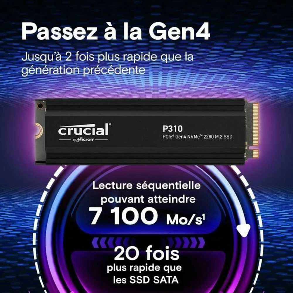 „Crucial P310 M.2 PCIe 4.0 NVMe 2TB“ aušintuvas