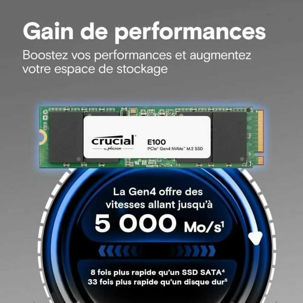 Crucial E100 M.2 PCIe 4.0 NVMe 1TB