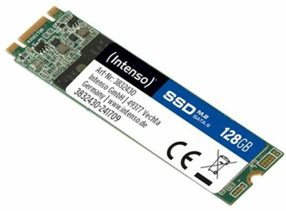 Intenso SSD SATA III Top 128 GB, SSD sąsaja SATA, Rašymo greitis 500 MB/s, Skaitymo greitis 520 MB/s