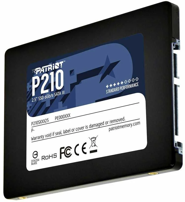 Kietasis vidinis diskas Patriot P210 SSD SATA III 2.5", 512 GB