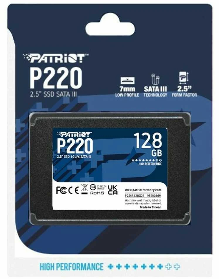 PATRIOT P220 128GB SATA3 2.5" SSD