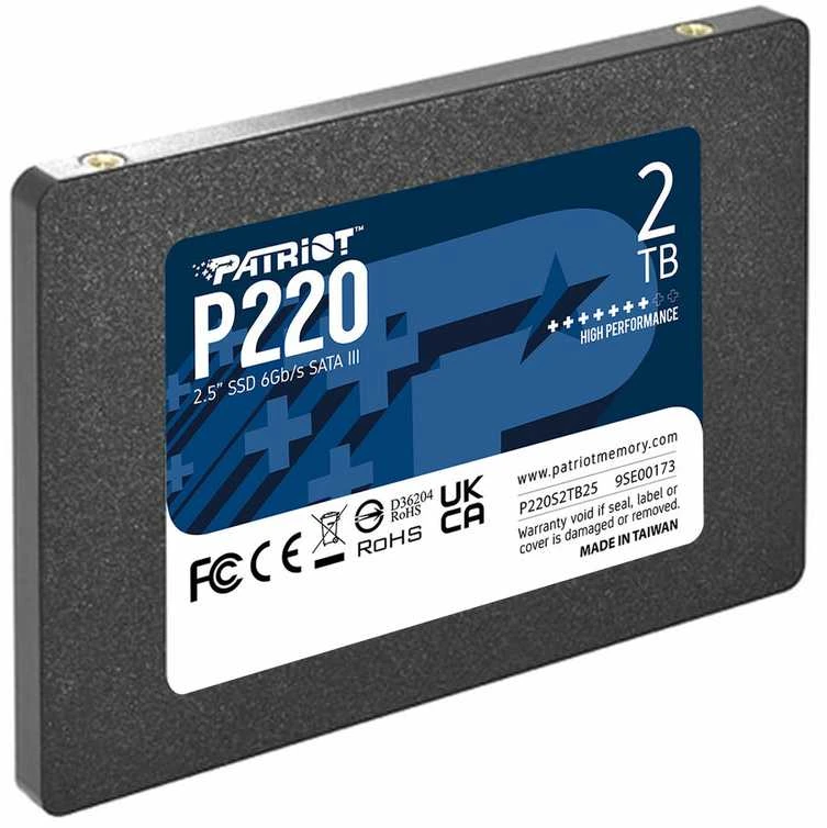 PATRIOT P220 SSD 2TB SATA 550/500MB/s