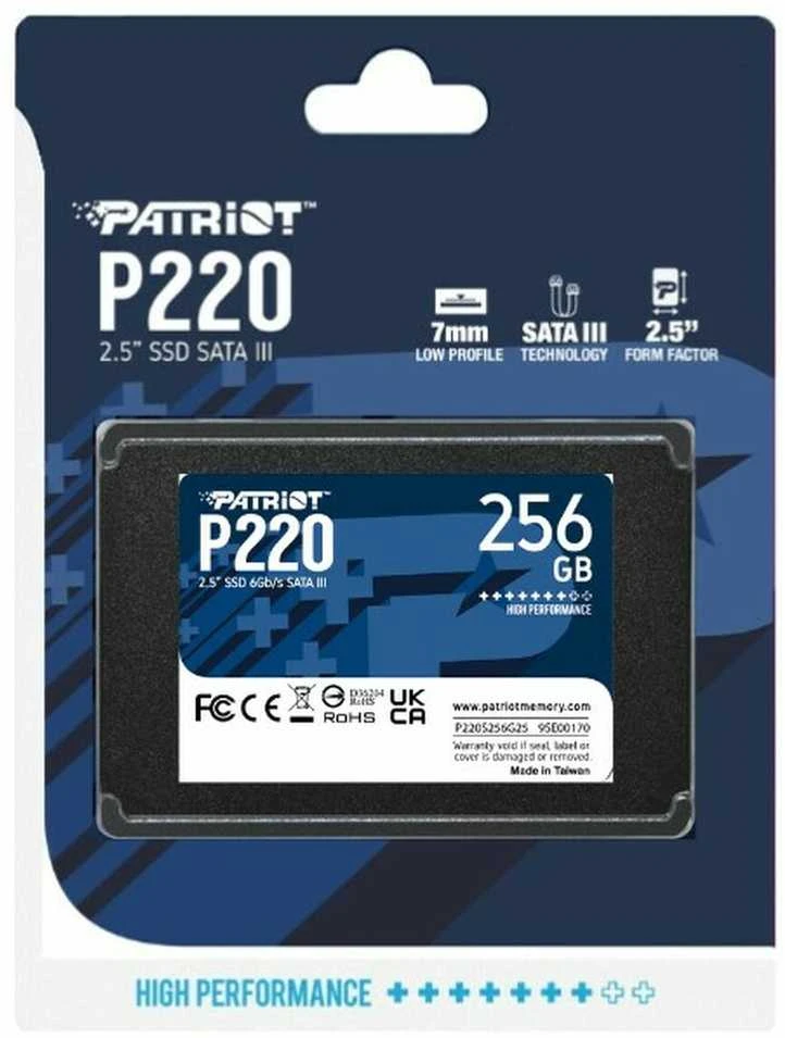 PATRIOT P220 256GB SATA3 2.5" SSD