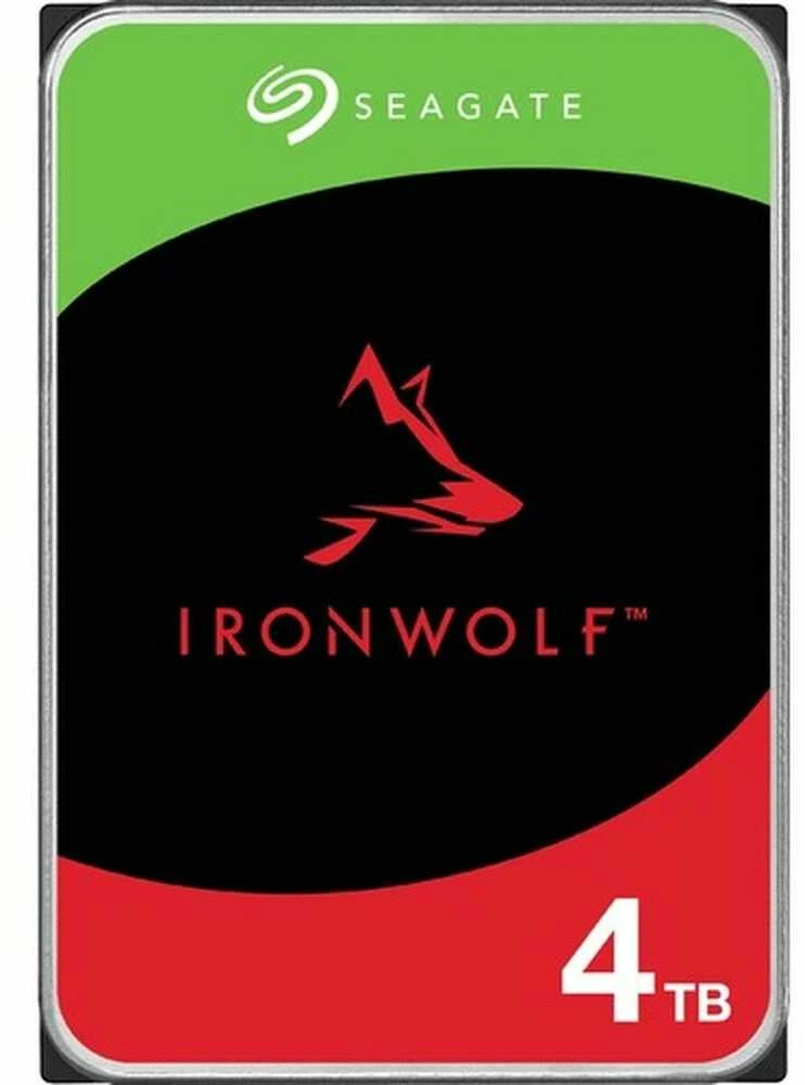 Kietasis diskas  SEAGATE NAS HDD 4TB IronWolf /5400rpm 6Gb/s/ SATA 256MB cache 3.5inch/ 24x7 CMR for NAS and RAID rackmount systems BLK