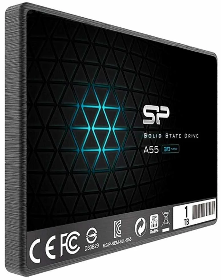 Silicon Power A55 1000 GB, SSD sąsaja SATA, Rašymo greitis 530 MB/s, Skaitymo greitis 560 MB/s