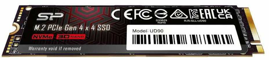 SILIKONIO MAITINIMO KOMPIUTERIS & COMMUNICAT SILICON POWER M.2 2280 PCIe 500 GB SSD UD90