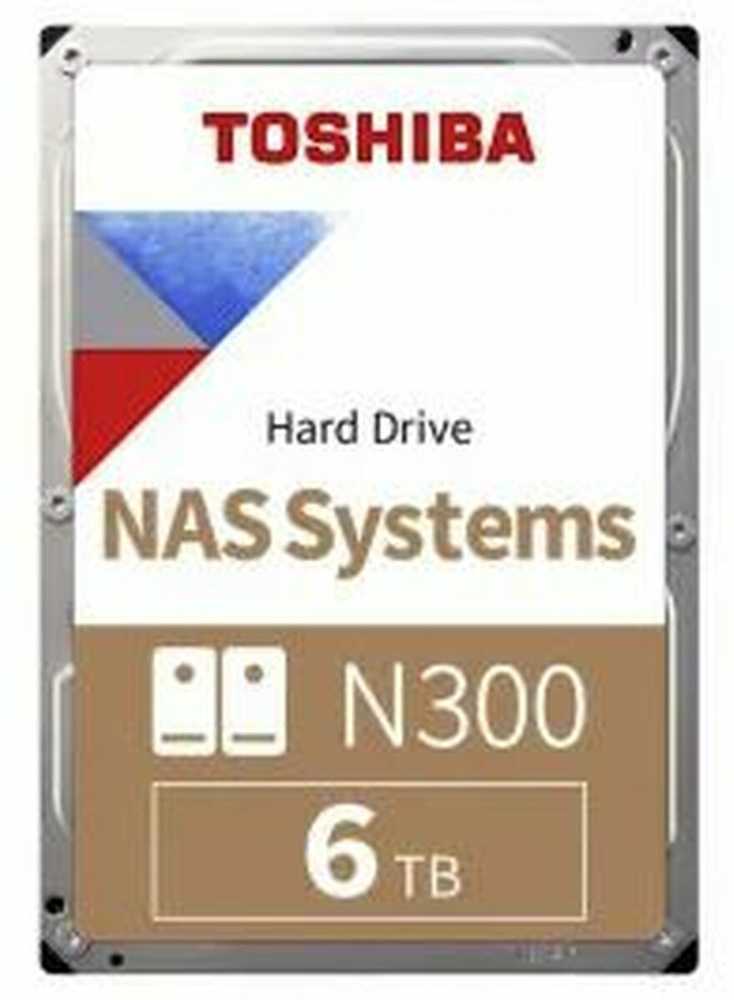 TOSHIBA N300 NAS kietasis diskas 6 TB SATA 3,5 colio 7200 aps./min. 256 MB masinis