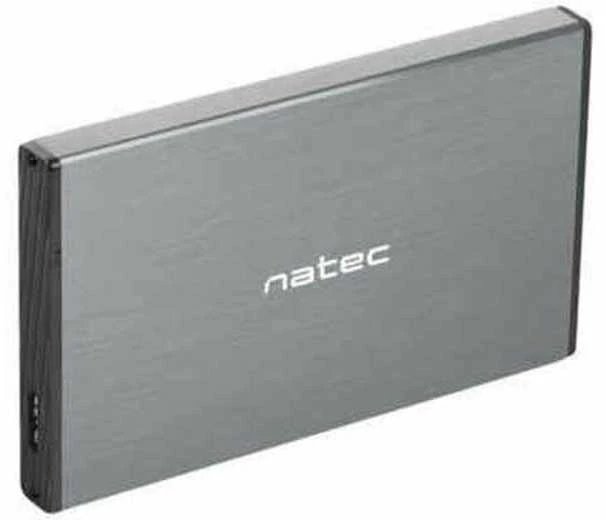 Kietasis diskas NATEC NKZ-0941 HDD/SSD external enclosure RHINO GO for 2.5" SATA - USB 3.0, Aluminum