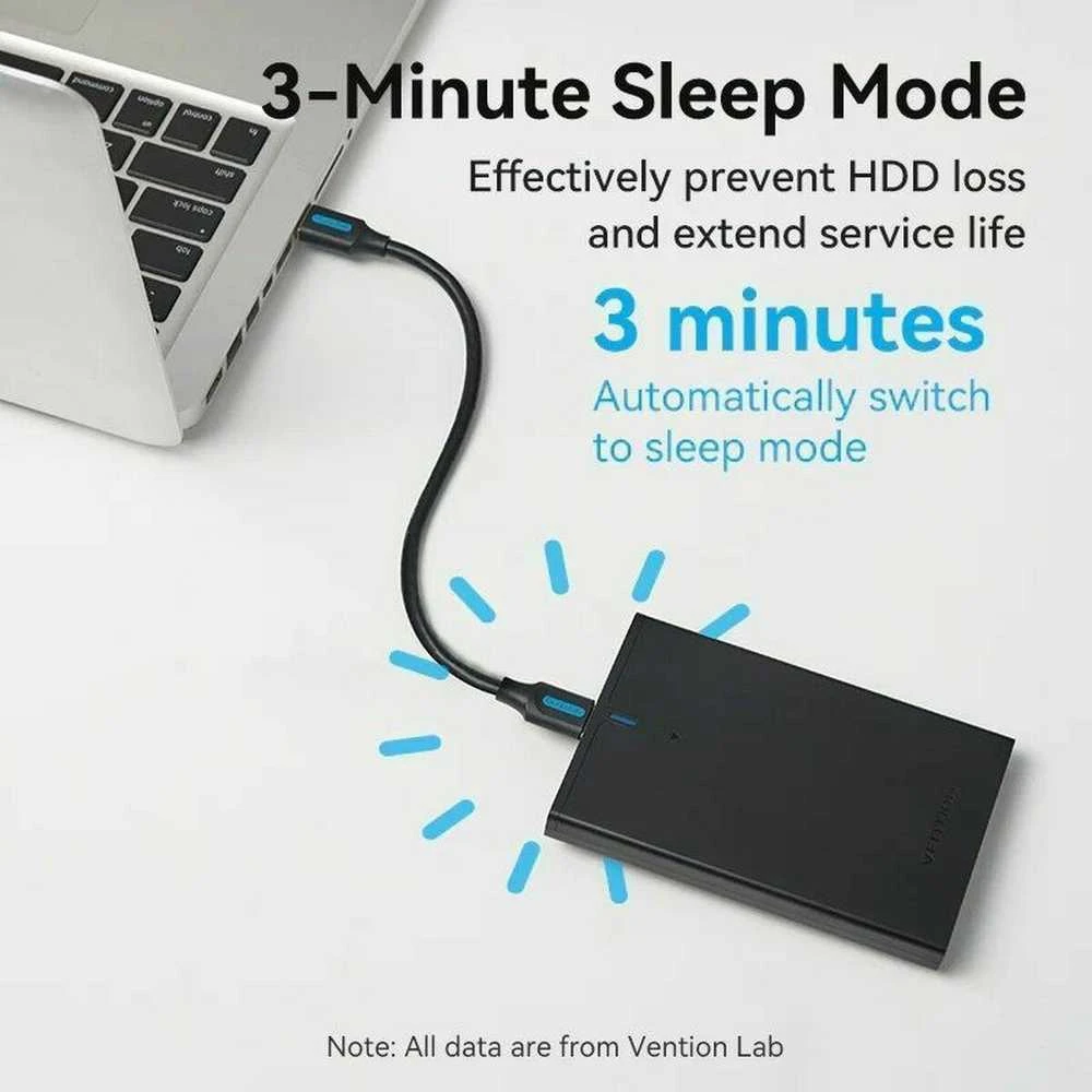 Vention HDD dėklas su miego režimo funkcija