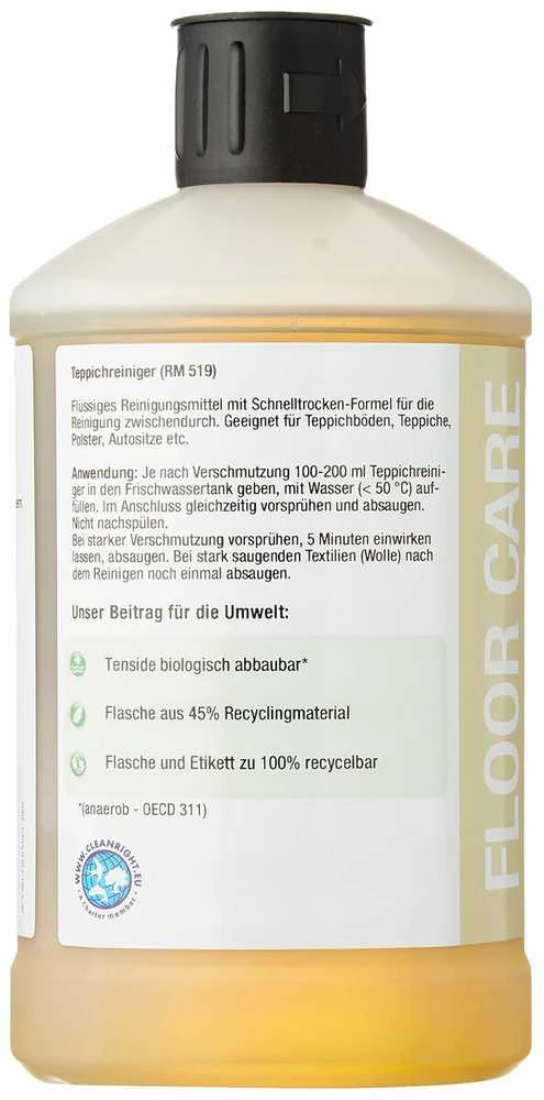 Kärcher universali kilimų valymo priemonė RM519 1000 ml, greitai džiūstanti
