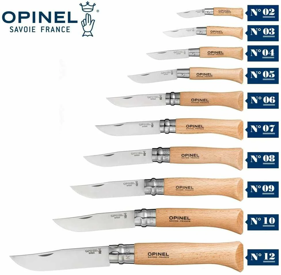 Peilis Opinel Nr.6 buko rankena ir nerūdijančio plieno ašmenimis