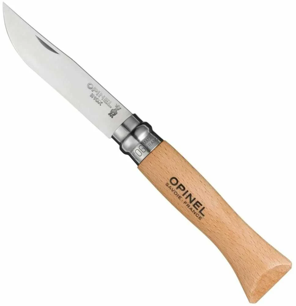 Peilis Opinel Nr.6 buko rankena ir nerūdijančio plieno ašmenimis