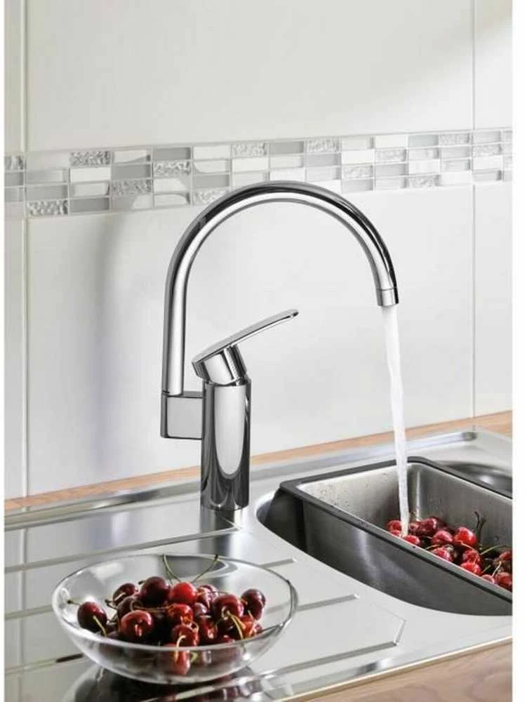 Virtuvės maišytuvas - Chromas - Aukštas snapelis - GROHE Wave Cosmopolitan - 32449001