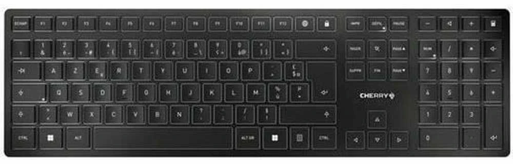 Cherry KW 9100 SLIM FR Klaviatūra - WIRELESS Juodas FRANCE