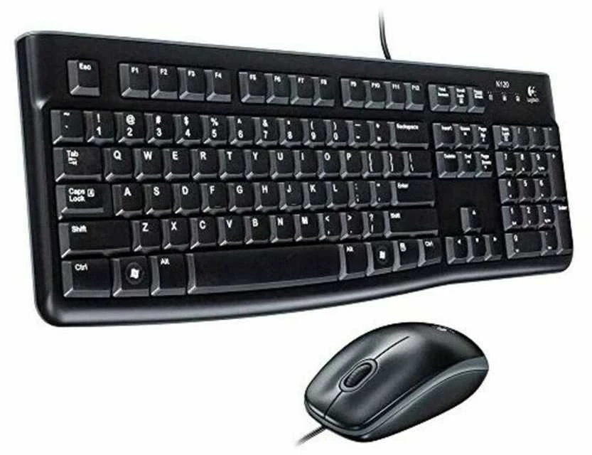 Laidinis klaviatūros ir pelės komplektas Logitech MK120, International išdėstymas