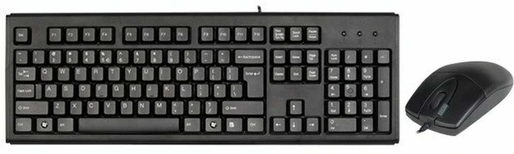 Kalviatūros ir pelės komplektas A4Tech KM-720+OP-620D, juodas