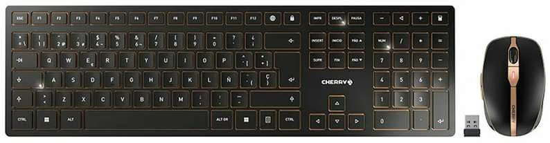 Klaviatūra Cherry 12033115 - WIRELESS SP LAYOUT USB Juodas