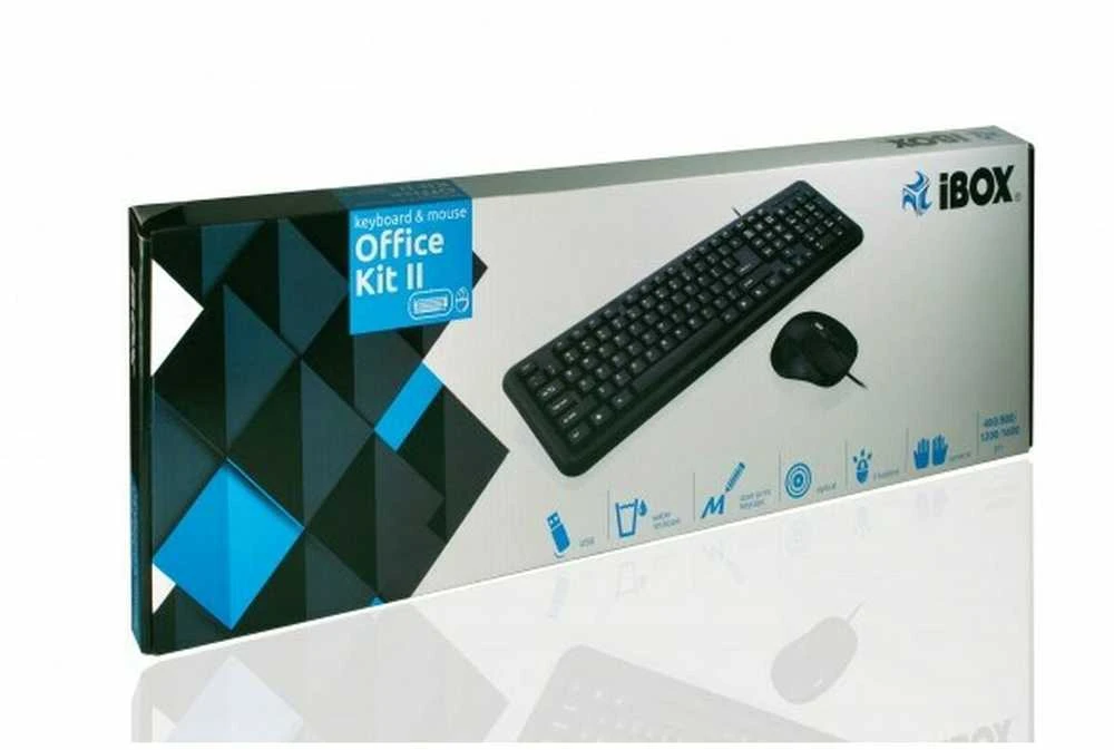 IBOX IKMOC2005070U I-BOX OFFICE KIT II KEYB. AND OPT.USB Pelė