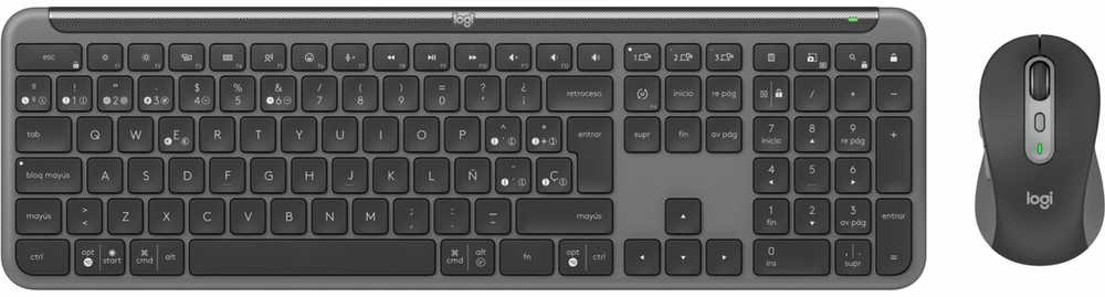 Klaviatūra ir pelė Logitech Signature Slim Combo MK950 Grafitowy (920-012506)