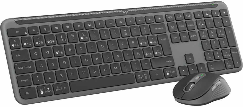 Klaviatūra ir pelė Logitech Signature Slim Combo MK950 Grafitowy (920-012506)