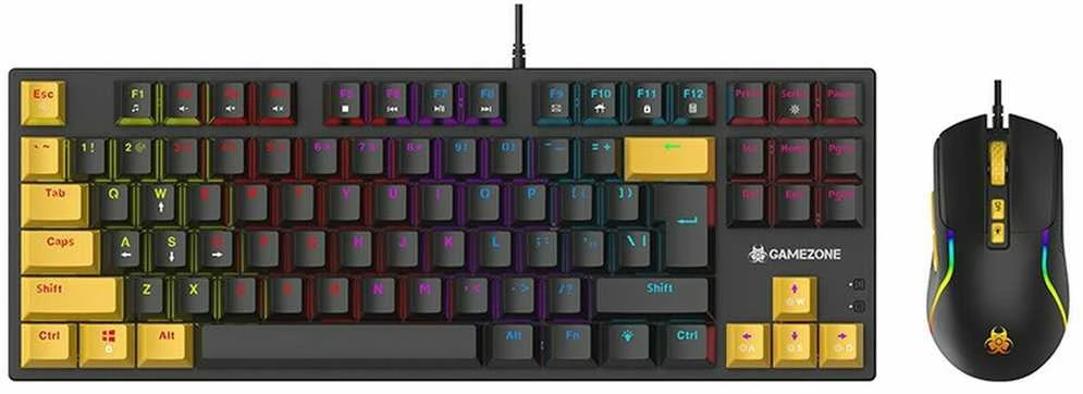 Rinkinys Klaviatūra su pele Tracer GameZone Hornet 87 su laidu juoda