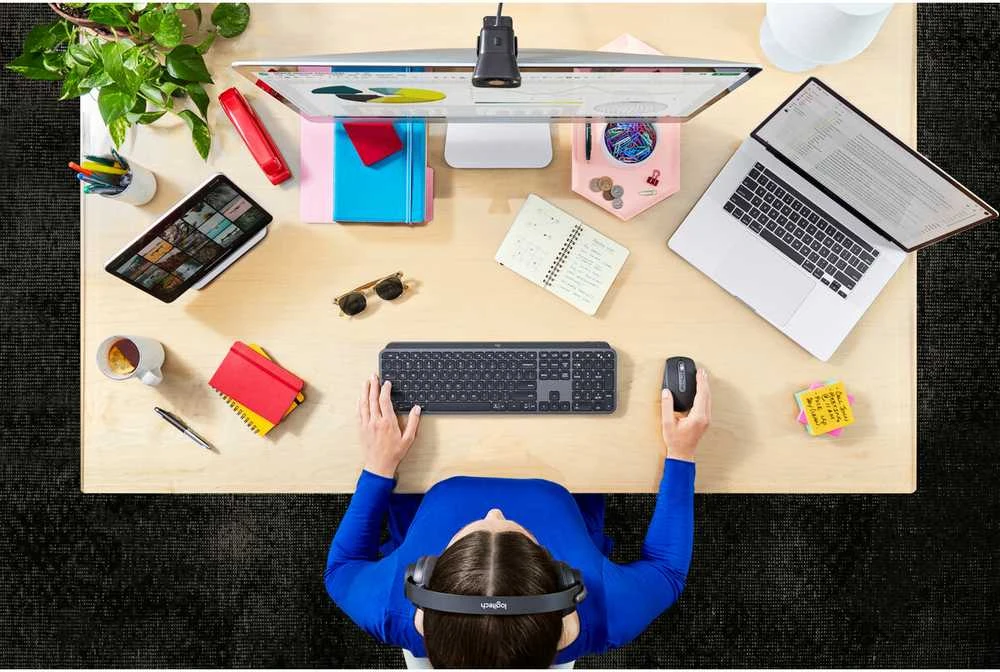 Klaviatūra LOGITECH MX klavišai verslui, grafito spalvos (JAV)