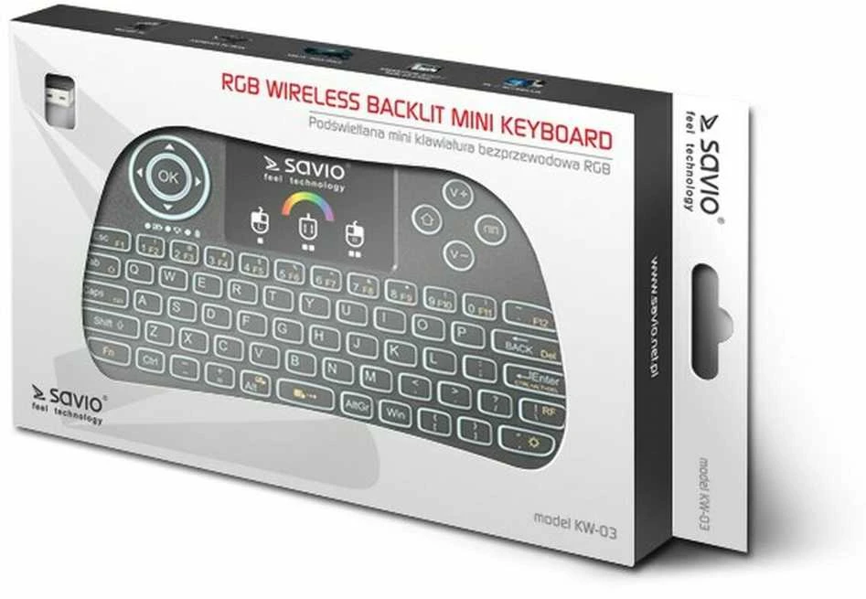 Savio Klaviatūra Smart TV klaviatūra KW-03