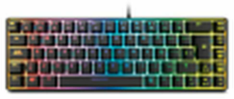 KROM membraninė 68 klavišų žaidimų klaviatūra su RGB apšvietimu, 62 %, USB, NXKROMKALISTASP
