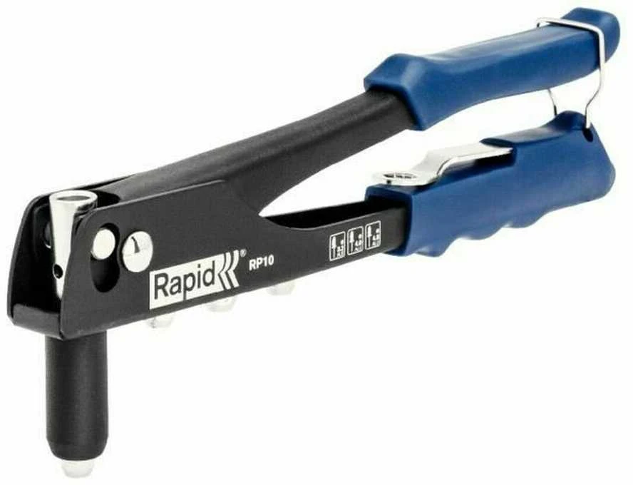 Kniediklis aliuminėms kniedėms 3,2-4,8mm Rapid RP10 + 100 kniedžių