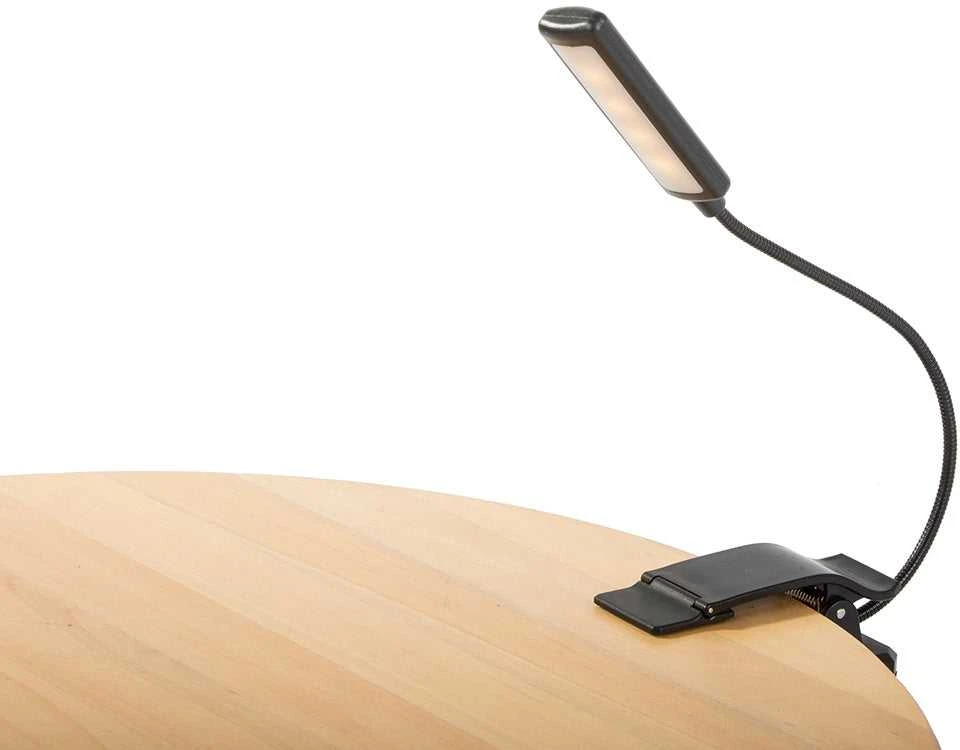 Skaitymo lempa su klipsu 9 LED, 3 šviesos režimai